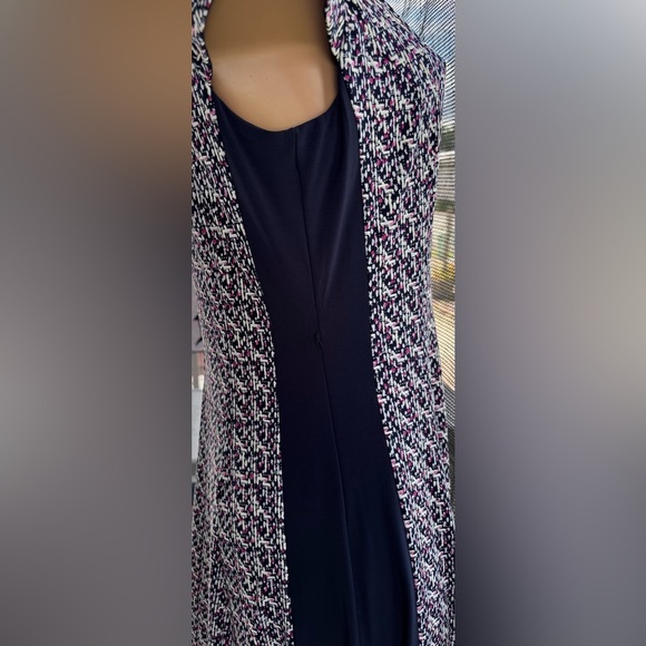 Jessica Howard Black and White A-Line Midi Dress - Picture 9 of 9